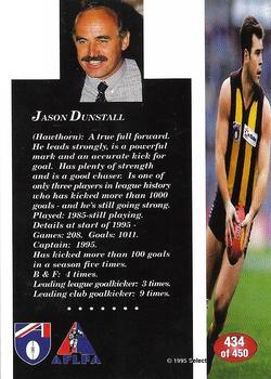 1995 Select AFL #434 Jason Dunstall Back